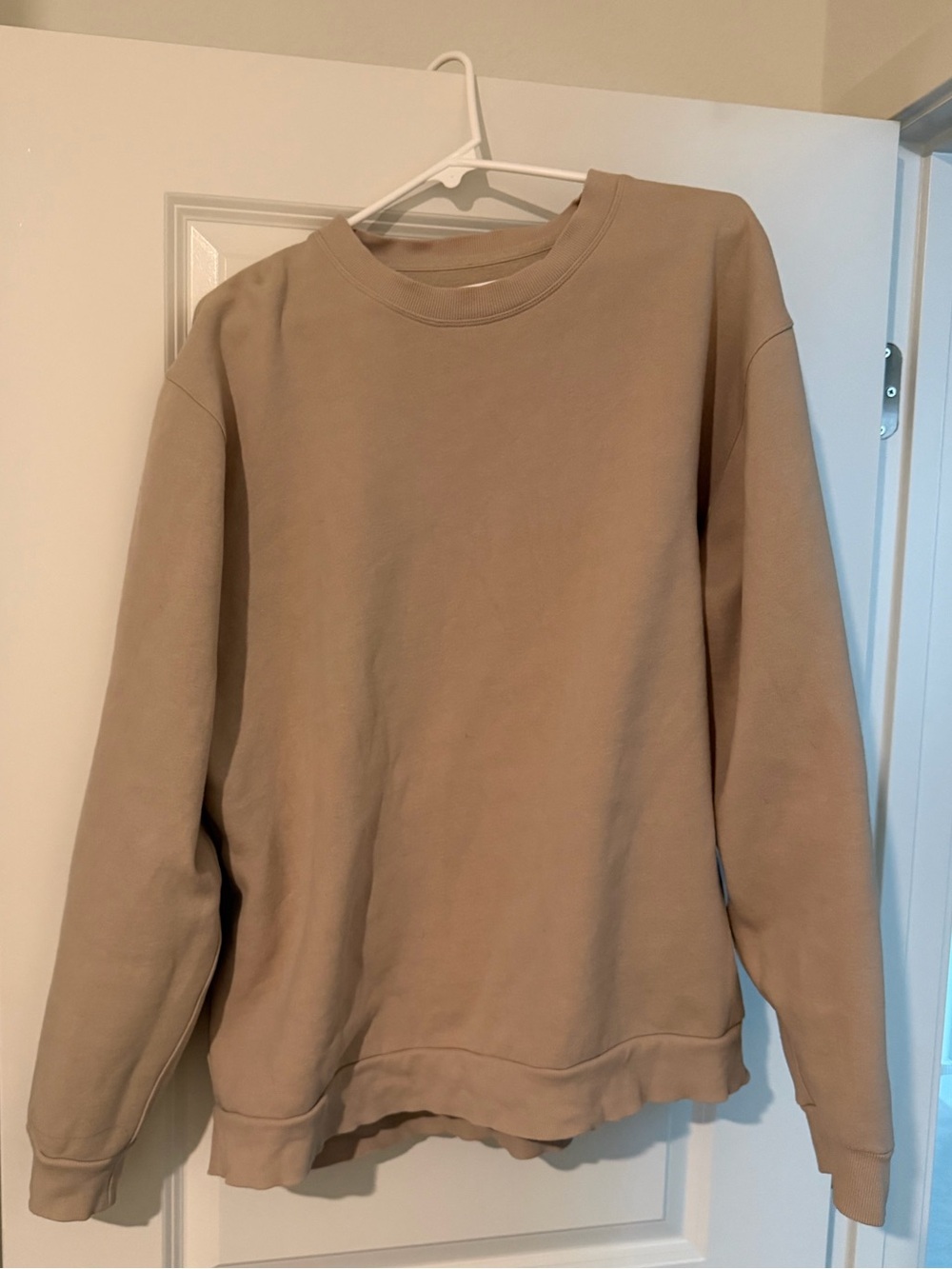 lululemon athletica Steady State Crew Men's Crewneck Sweatshirt - Beige/Tan